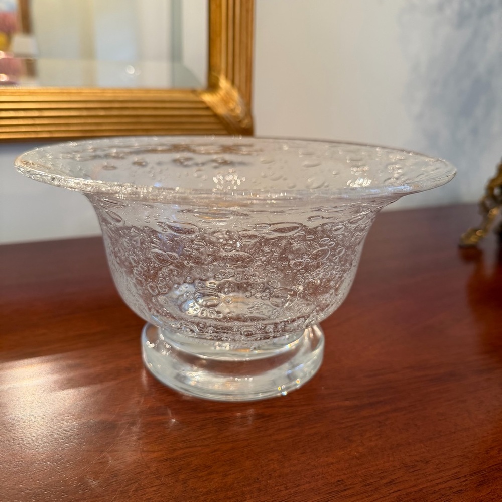 Southern Living at Home Bella Luna Bubble Glass Pedestal Bowl